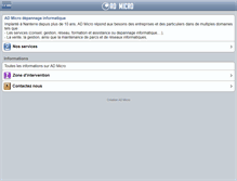 Tablet Screenshot of iphone.admicro.fr