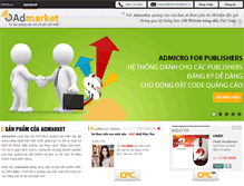 Tablet Screenshot of admarket.admicro.vn